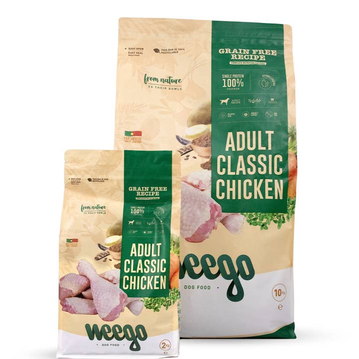 Weego Grain hondenvoer voor volwassenen Classic Chicken