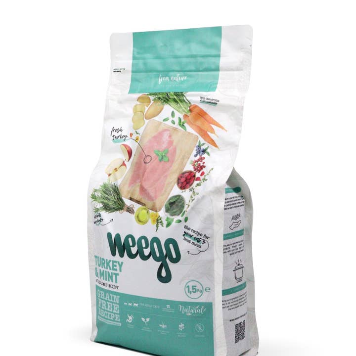 Weego kattenvoer Kalkoen en Munt