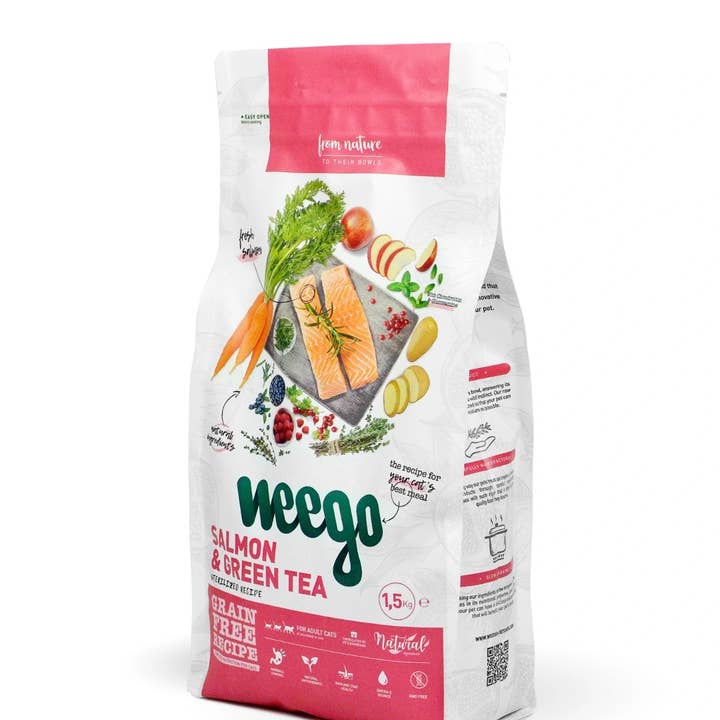 Weego kattenvoer zalm en groene thee
