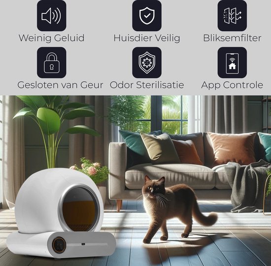 HappiTail™ zelfreinigende kattenbak