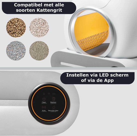 HappiTail™ zelfreinigende kattenbak