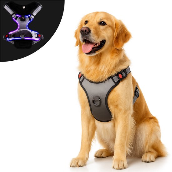 HappiTail™ LED Anti-Trek Hondentuig