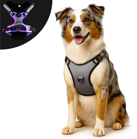 HappiTail™ LED Anti-Trek Hondentuig