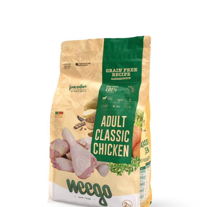 Weego Grain hondenvoer voor volwassenen Classic Chicken