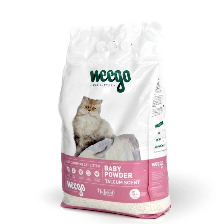 Weego kattenbakvulling babypoeder