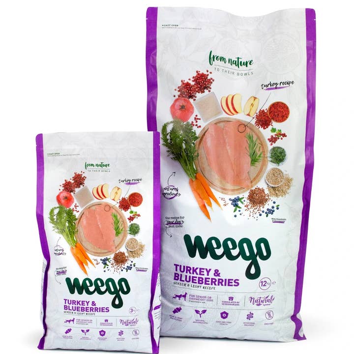 Weego hondenvoer kalkoen en bosbessen