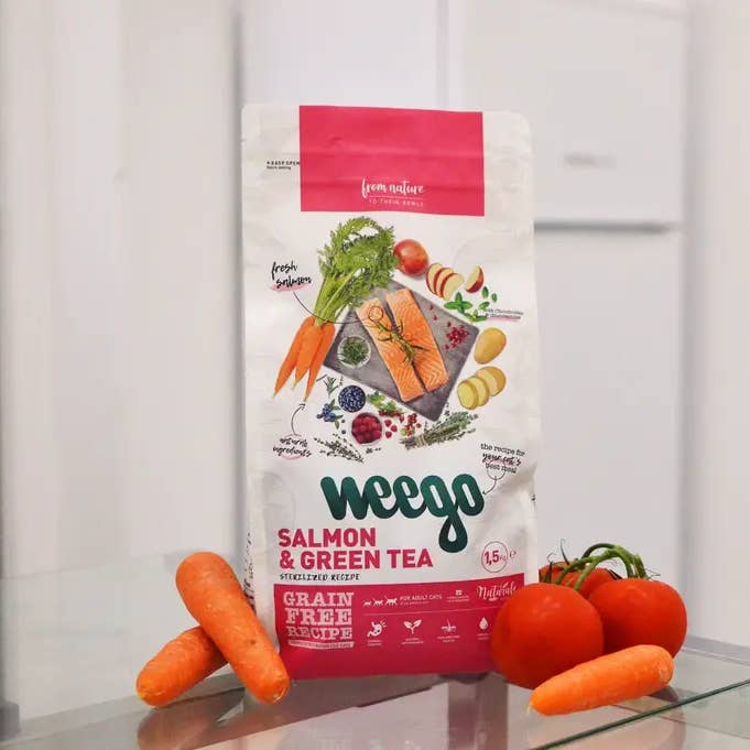 Weego kattenvoer zalm en groene thee